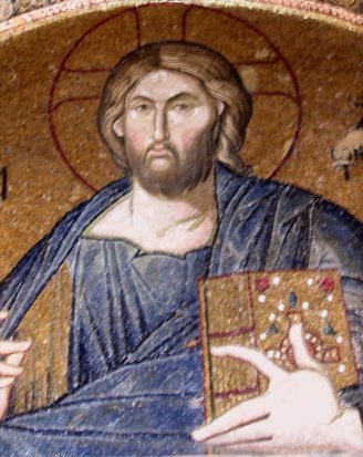 Christ Pantocrator, mosaic in the Chora Church, Istanbul